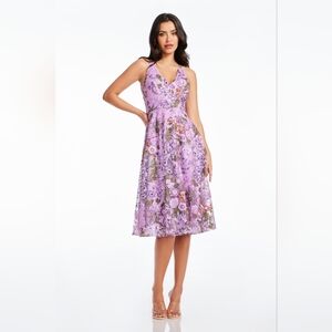 NWOT Dress The Population Lavender Elisa Peony Sequin Dress